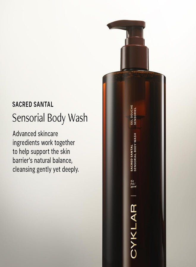 CYKLAR Sensorial Body Wash. Sacred Santal Hydrating Cleanser with Moisture Locking Multi-Oil Complex, Sodium PCA and Glycerin. Nourishing Shower Gel for Women and Men, 16.5 Fl Oz Luxury Bodywash - Image 2